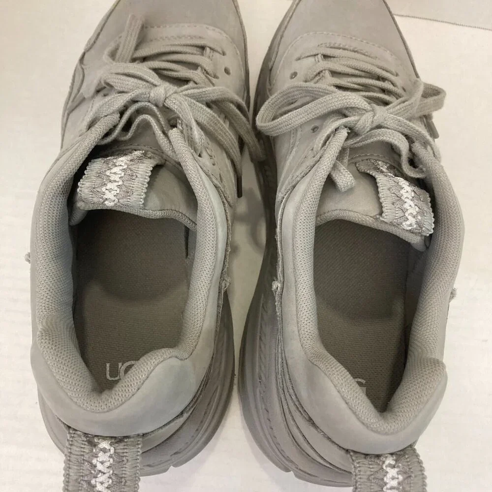 UGG CA805‎ Nubuck Leather Sneakers Women's Size 10 Gray Goat Shoes